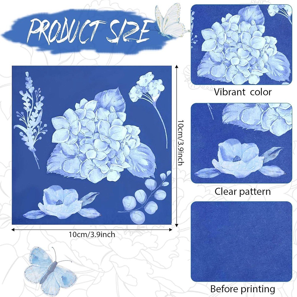 60 Sheets Cyanotype Sun Print Art Kit High Sensitive Sun Nature-Sun5103