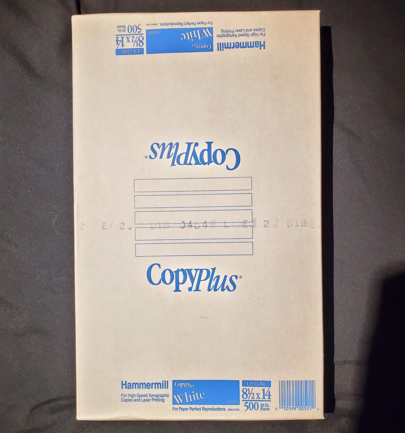 Hammermill Copyplus 8-1/2 x 14 legal white 20 lb paper 500 sheets new sealed