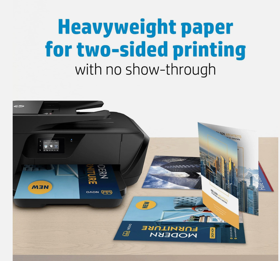 HP Inkjet Print Brochure Paper Ledger/Tabloid 11″ x 17″ Glossy White CG932A(6D)
