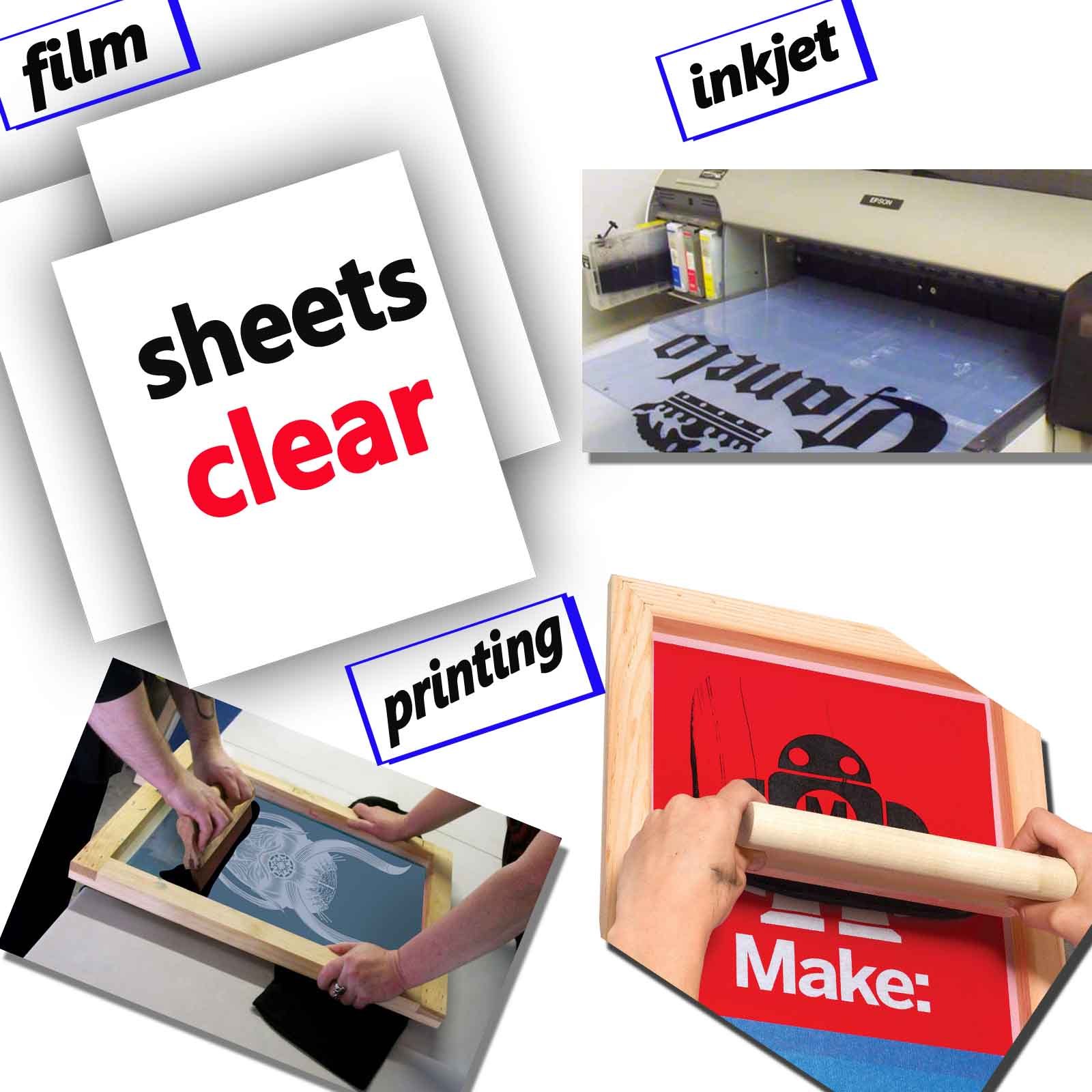 11″ x 17″ – 100 sheets，Silk screen printing film