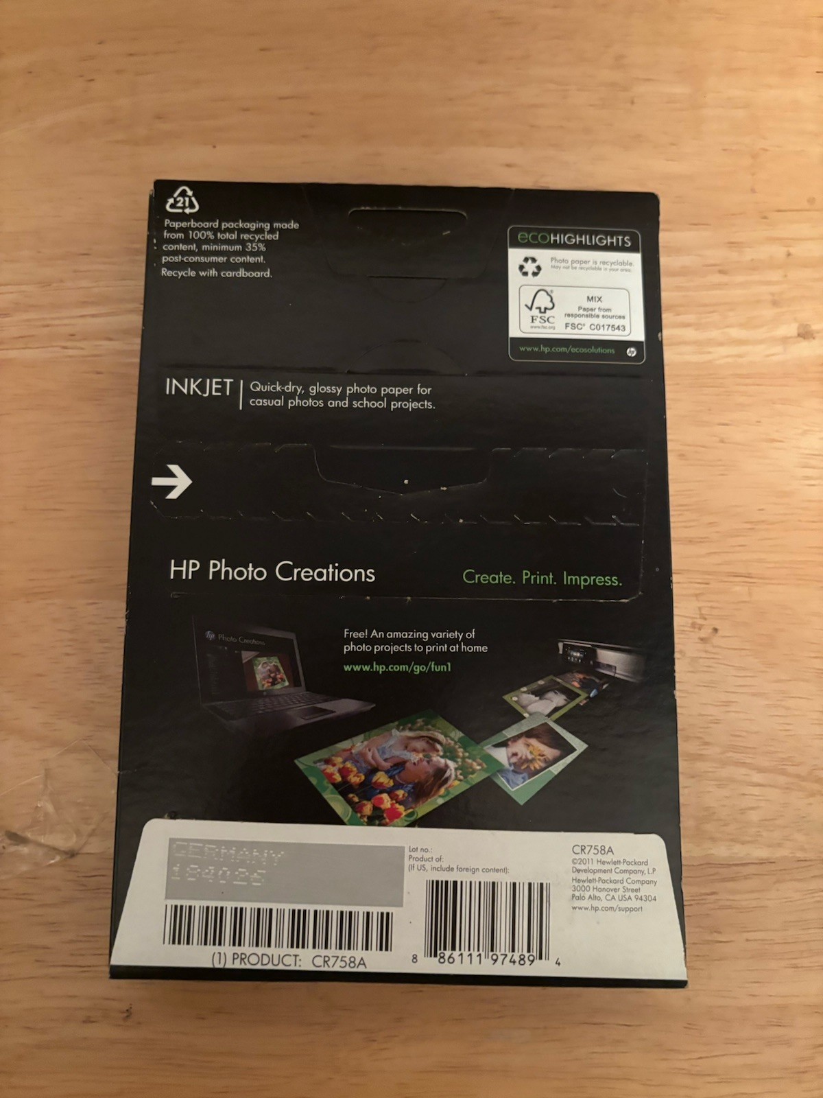 HP CR758A Printer Paper