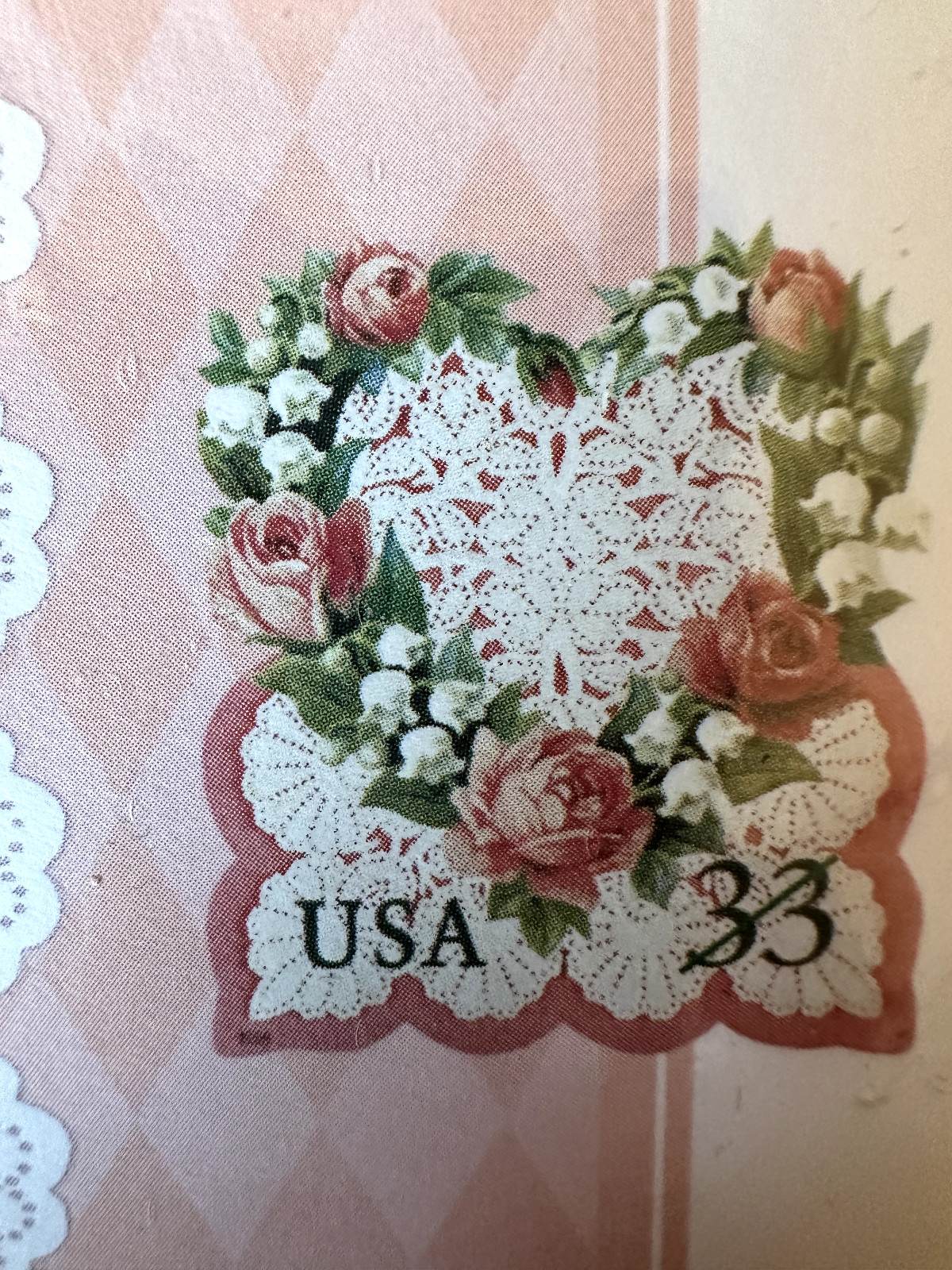 Victorian Valentine Love Stamp Computer Stationary Sheets & Envelopes USPS 1999