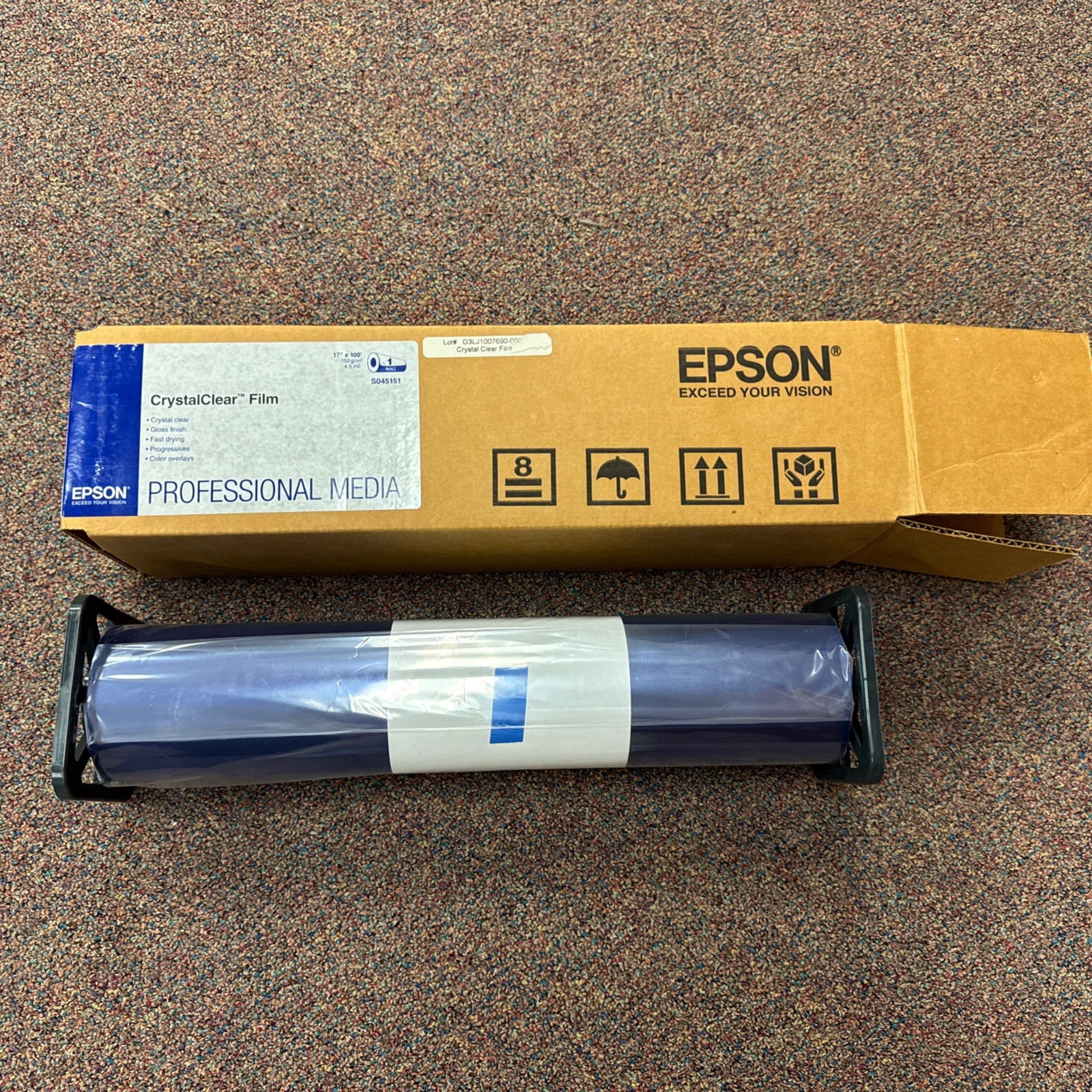 Epson CrystalClear Film – 17″ x 100′ Roll [S045151]