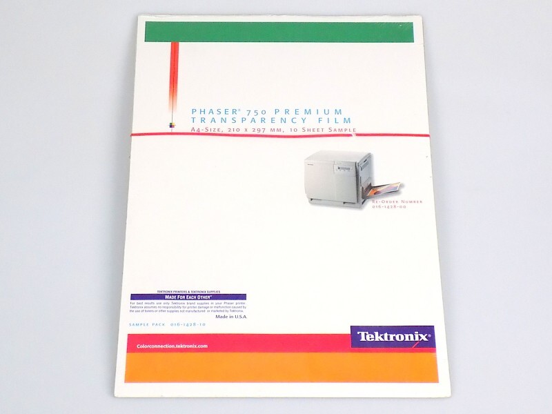 Tektronix 016-1428-10 Phaser 750 Premium Transparency Film Paper Din A4