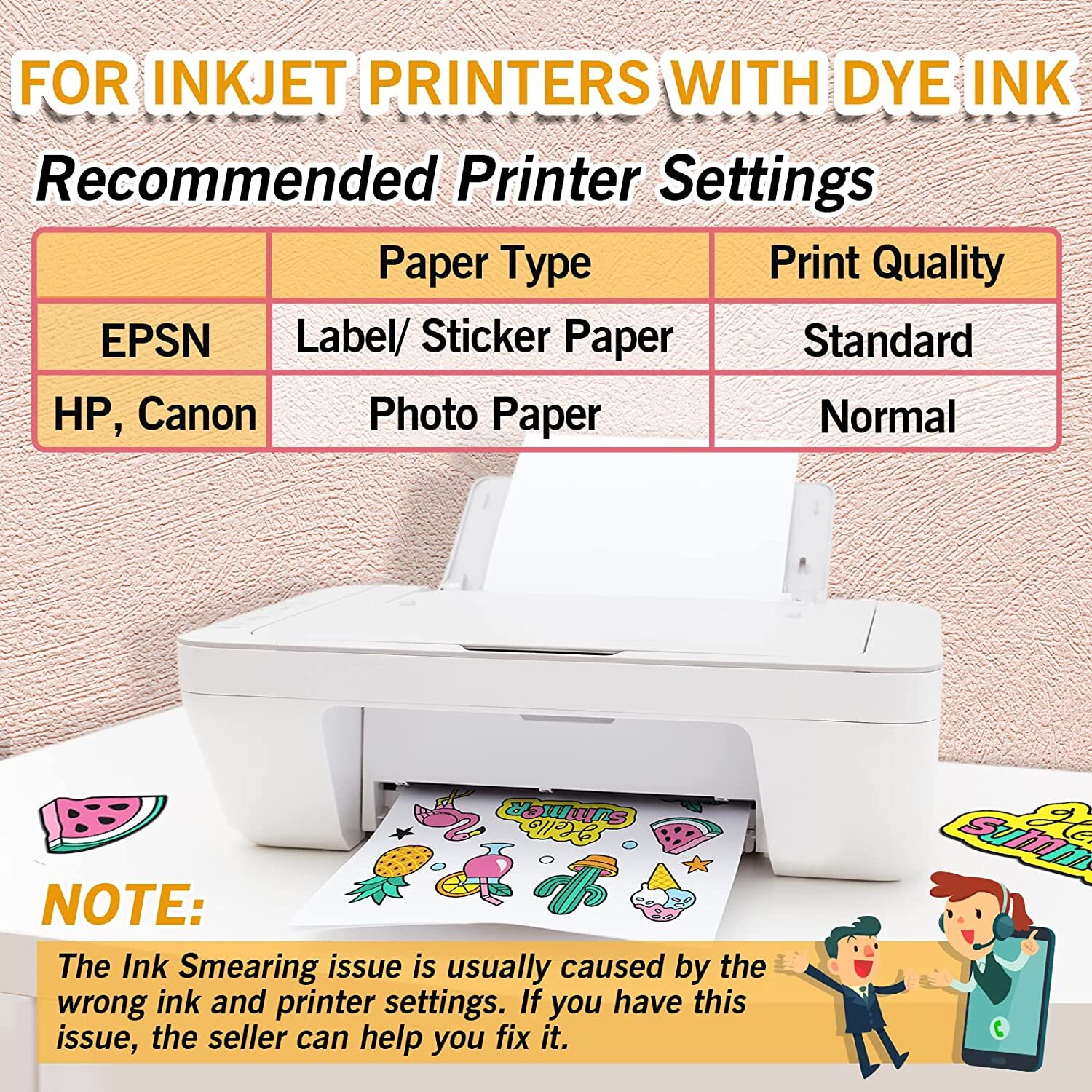 Lot 50-600 Sheets – Koala Sticker Paper Glossy Photo Sticker 8.5×11 Inkjet Print