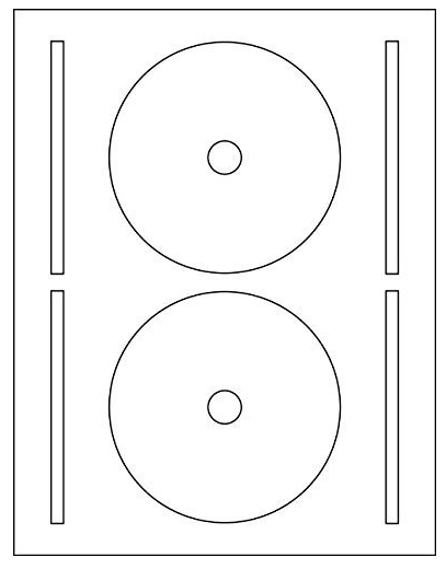 =MATTE FINISH= 5-INCH CD Labels =FULL FACE= 200-Pak (100 sheets)