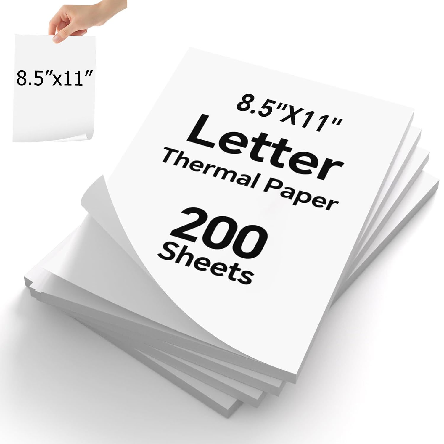 200 Sheets Thermal Printer Paper 8.5X11″ US Letter Size Thermal Paper For M08F