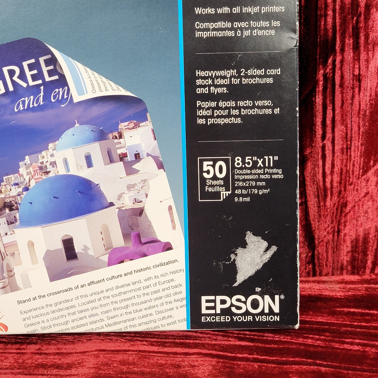 NIP NEW Epson Premium Presentation Paper MATTE 8.5×11″ Double-sided 50 Sheets