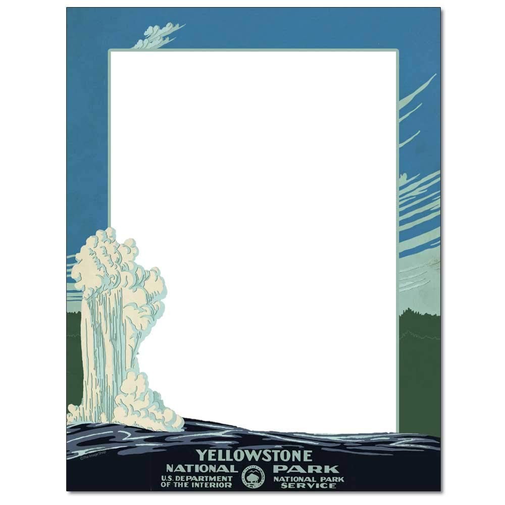 25 PCS Old Faithful Letterhead Laser Inkjet Printer Paper Stationery Sheets