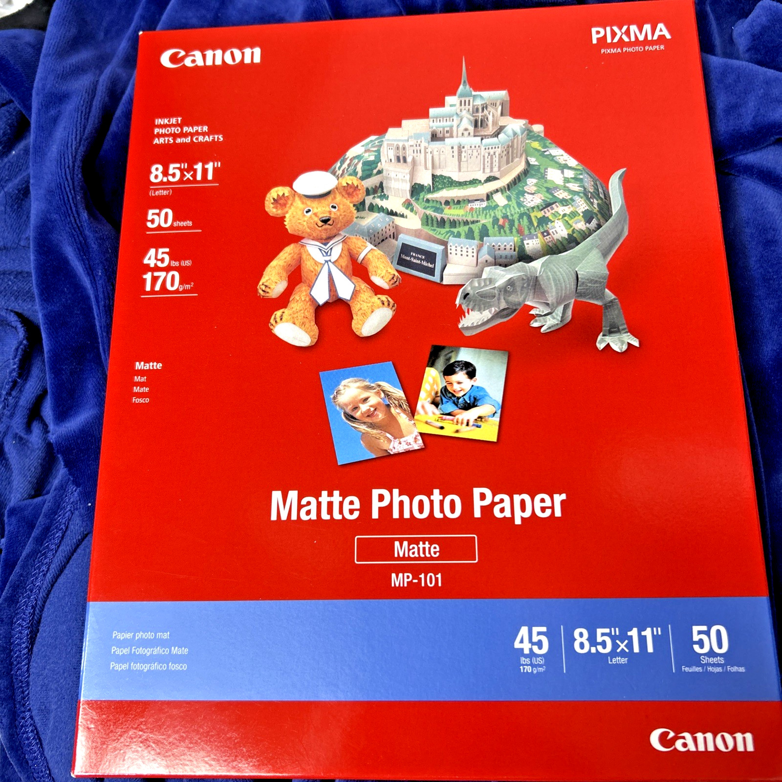 Canon Matte Photo Inkjet Paper, 8.5 mil., 8.5×11″, 50 Sheets