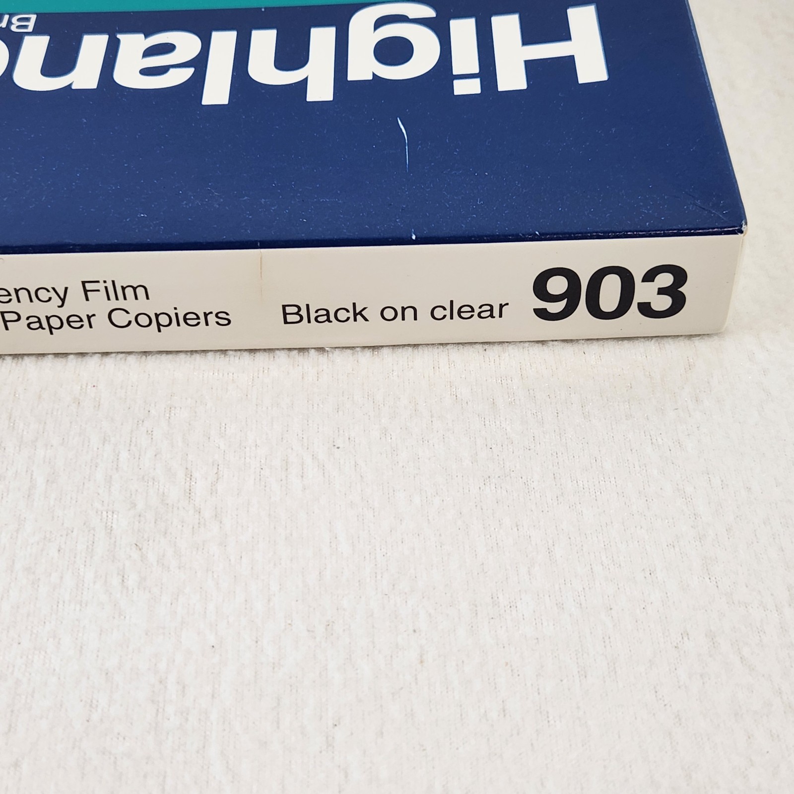 Highland ® 903 Transparency Film For Plain Paper Copiers 8.5×11″ Open Box
