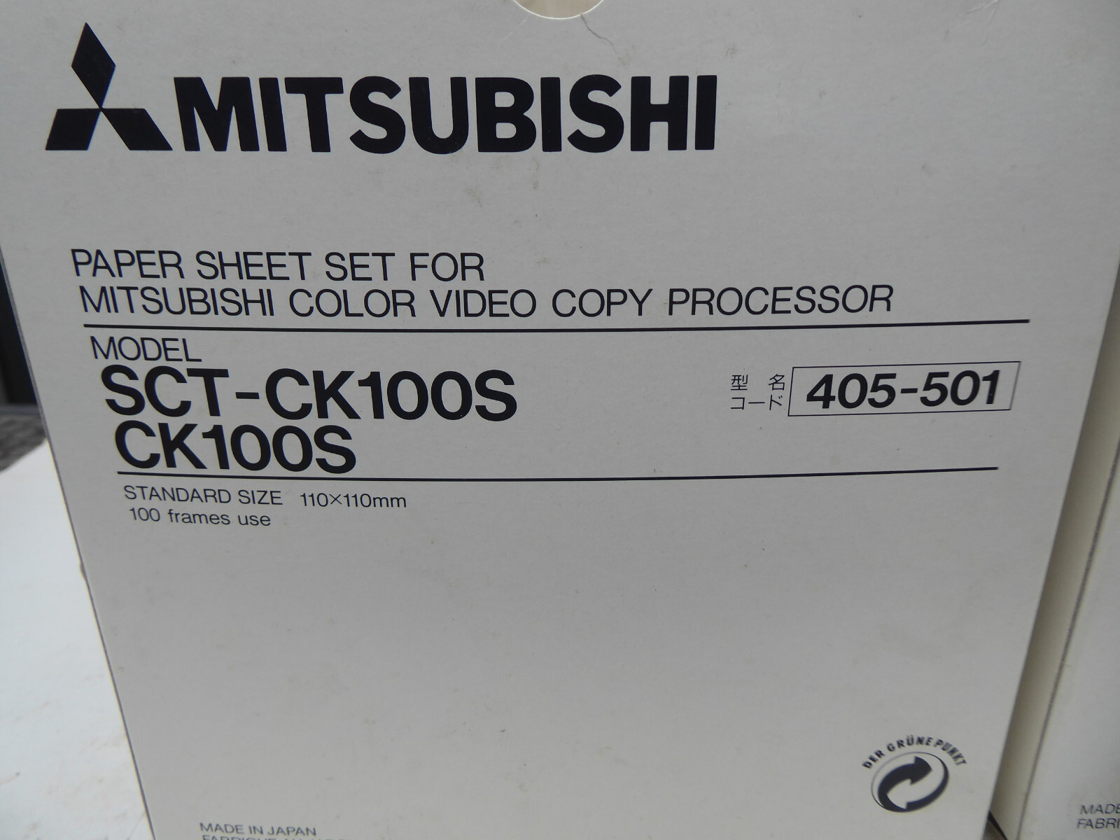 Mitsubishi Paper Sheet Set 2pc CK100S SCT-CK100S Unused Original Packaging TOPPi