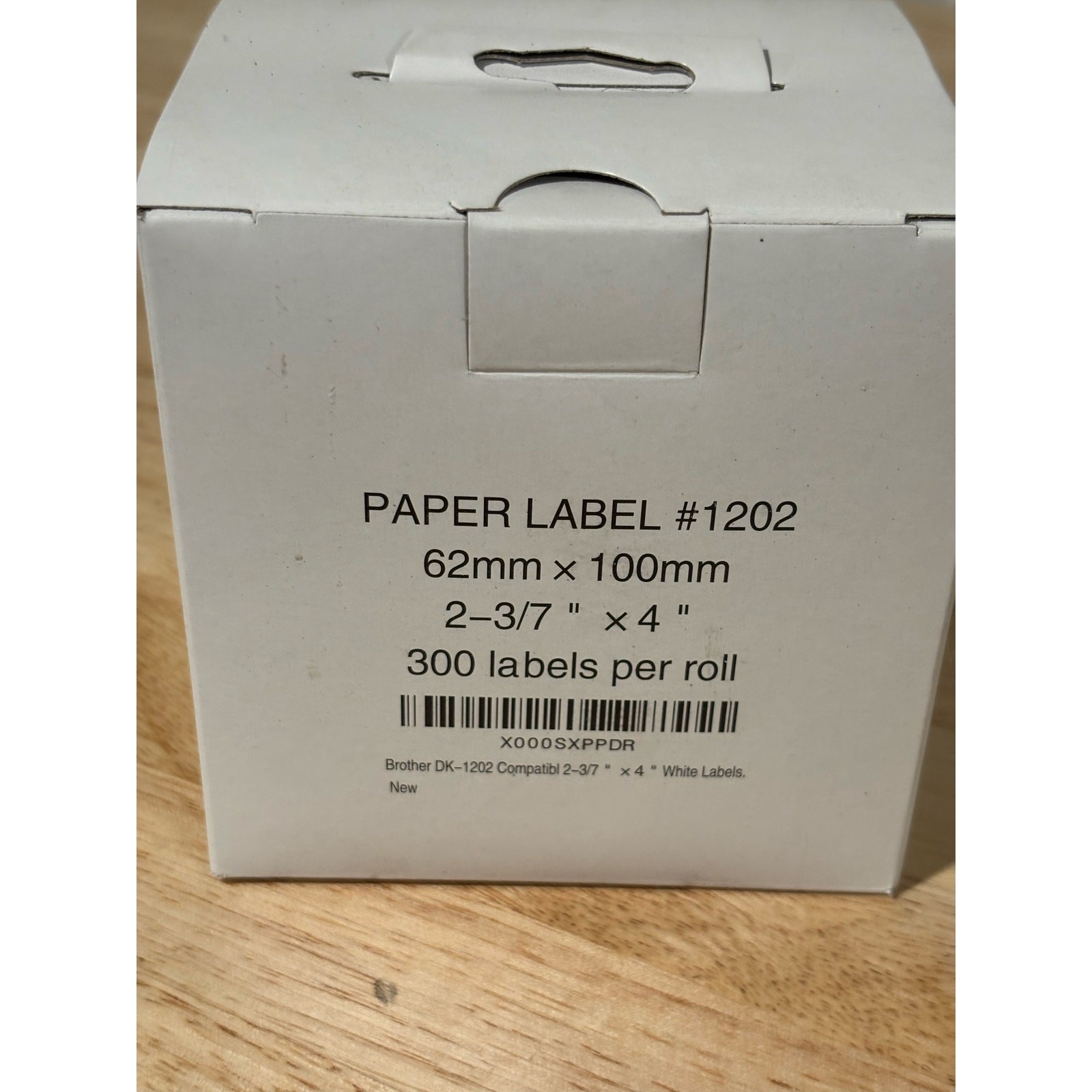 6 ROLLS 62mmx100mm Shipping Label 2-3/7″ x 4″ Compatible Brother QL-500