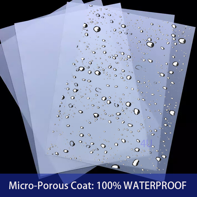 8.5″x11″ Waterproof Inkjet Milky Transparency Screen Printing Film 100 sheets