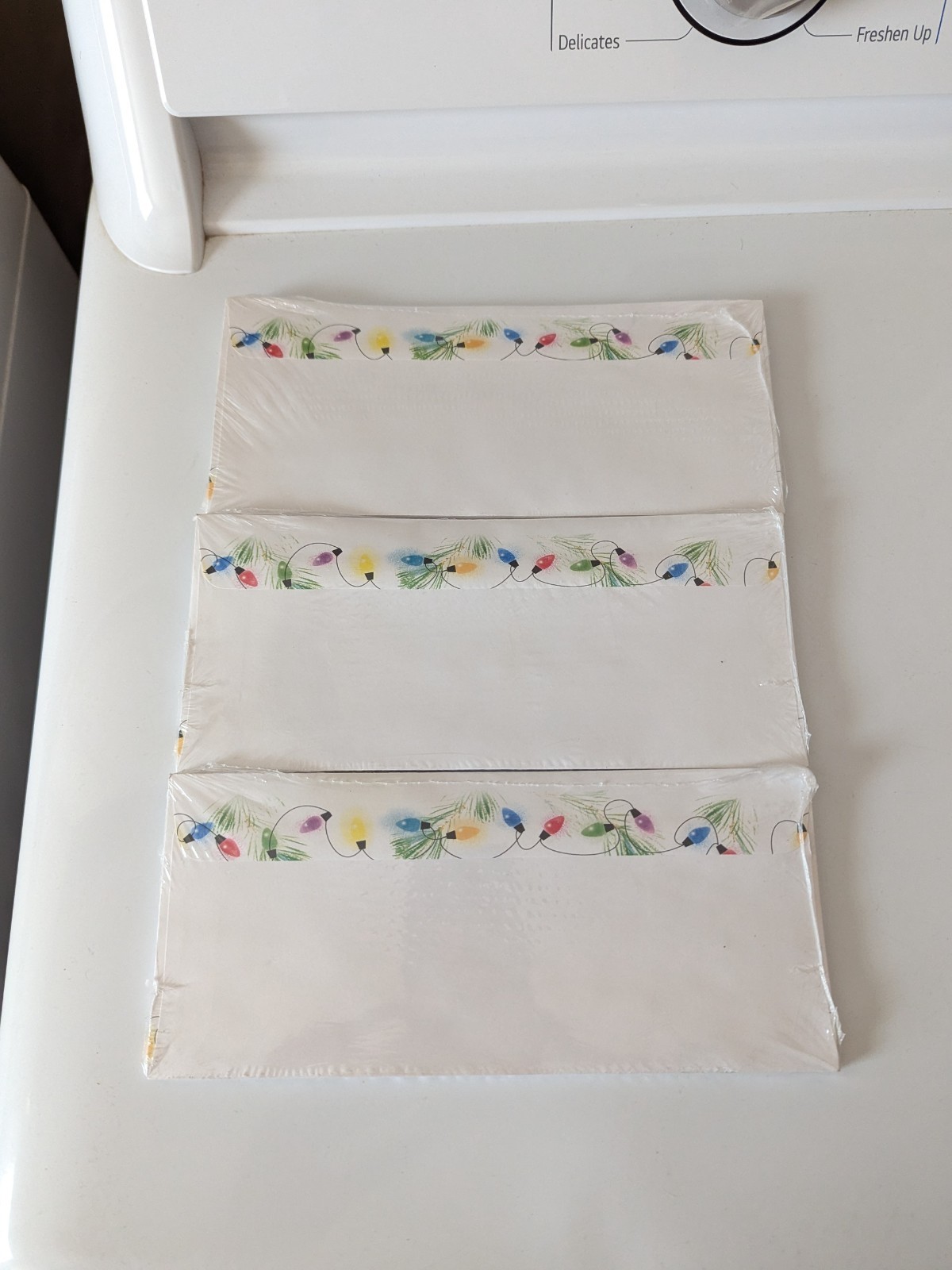 *Lot Of 3* Ampad Designer Envelopes 15 Count Lights Holiday (45 Total – 3 Packs)
