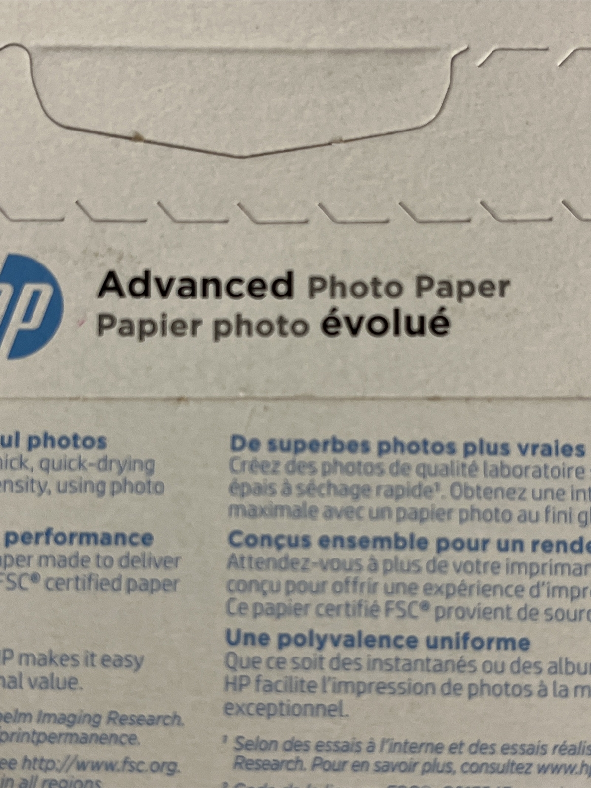 Hewlett Packard Q6638A 4 x 6 inch Glossy Printer Paper – 100 Sheets