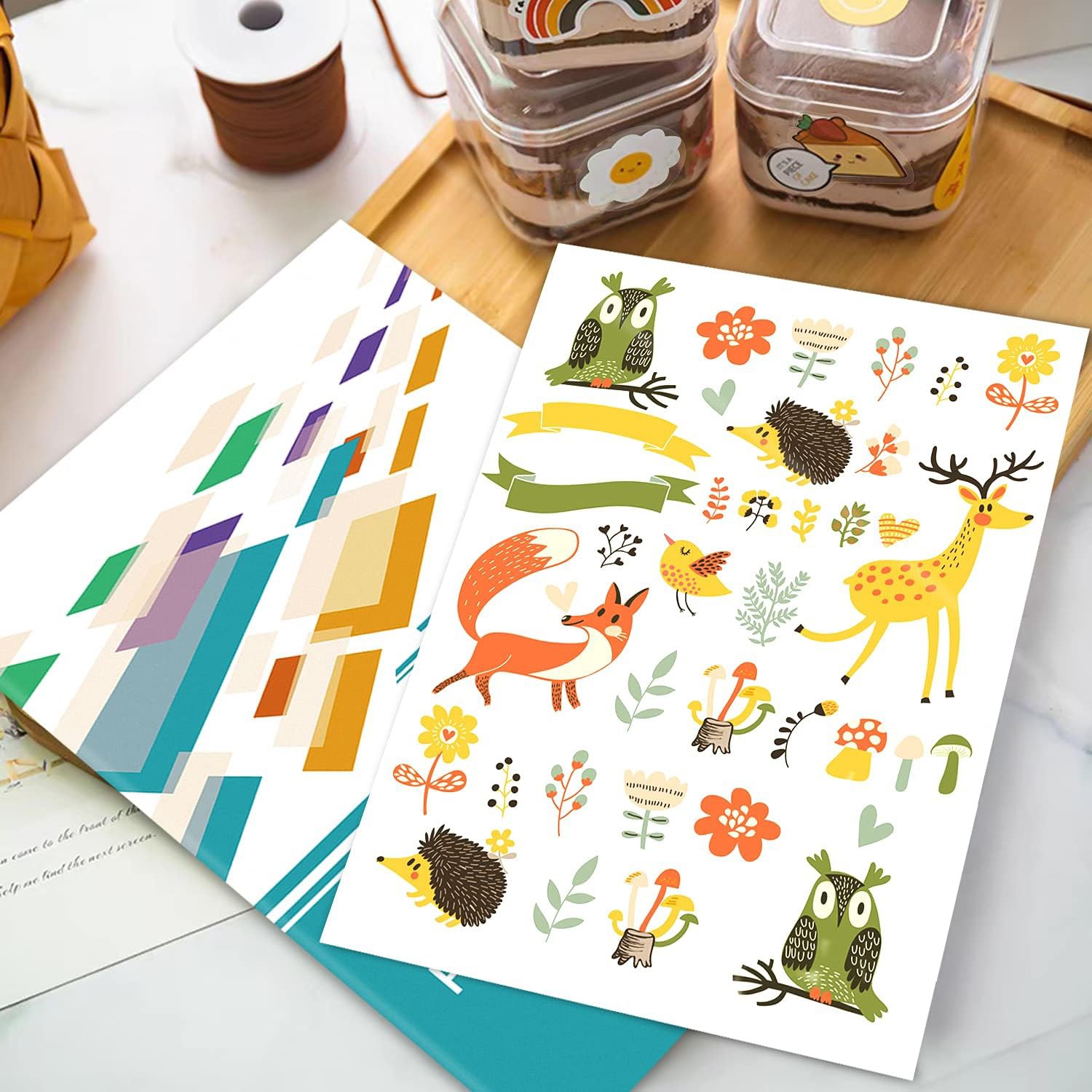 Clear Printable Vinyl Sheets for Inkjet Printer 8.5×11 Inch for Crafts, Labels