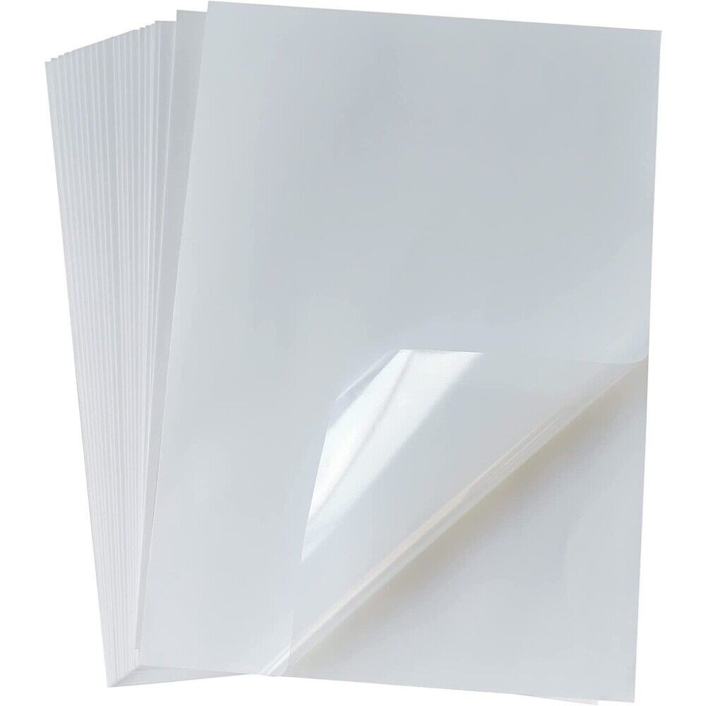 20-100 A4 Printable Vinyl Sticker Paper 8.5×11 Self Adhesive DIY Decal For Laser