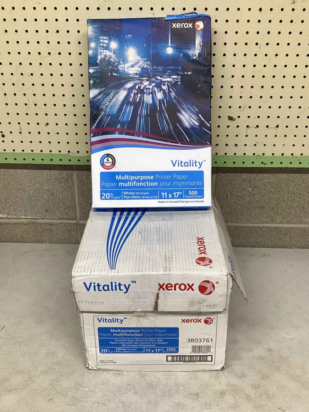 Xerox 3R3761 Vitality Printer Paper, 11×17, White, 5 Packs of 500 Sheets