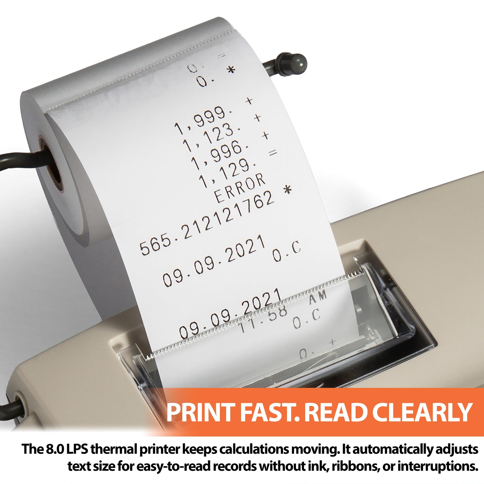 Victor 1310 Big Print Printing Calculator, 12-Digit 2.5″ x 7.8″ x 10″, White