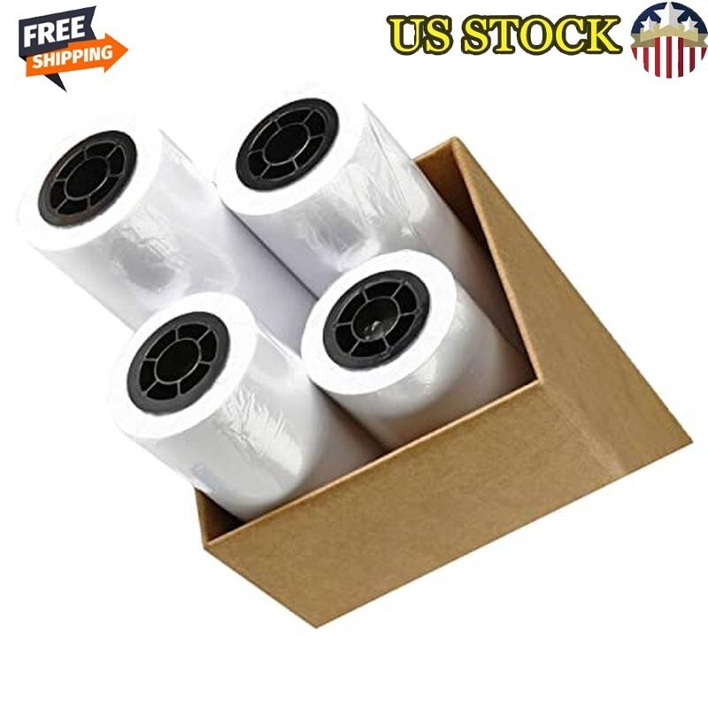 24×150 CAD Paper Rolls 20lb Inkjet Bond Ultra-White Plotter Paper 4 Rolls New