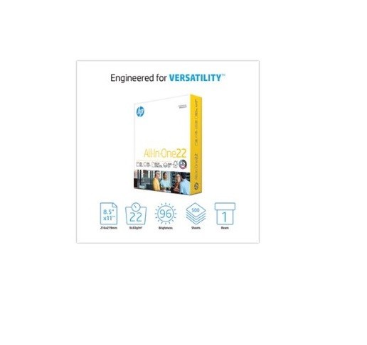 HP All-In-One22 Printer Paper White 8.5x11in 22lb 500 Sheets