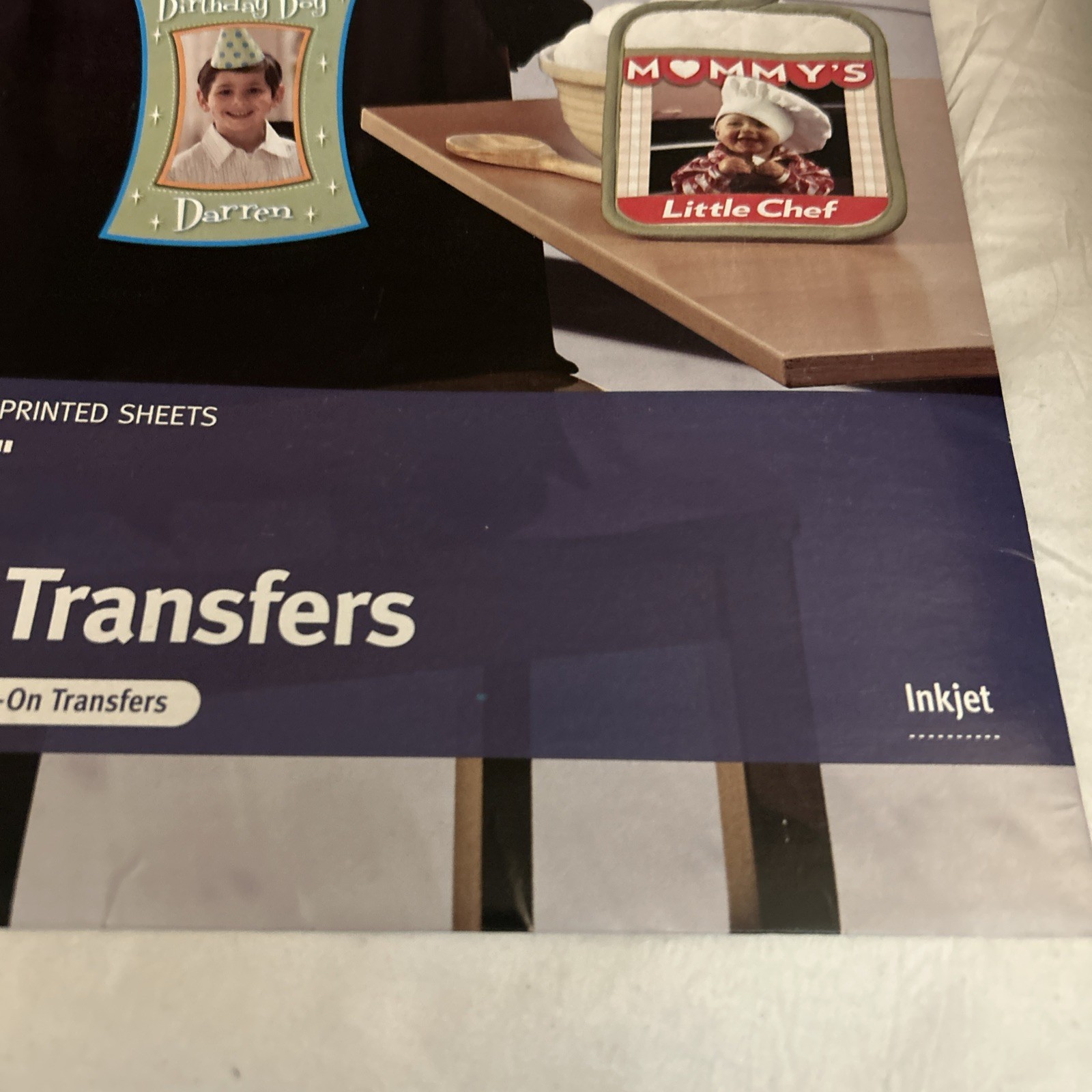 Avery 3279 CUSTOM TRANSFERS DARK Fabric T-shirts InkJet Printable Iron-On 8.5×11