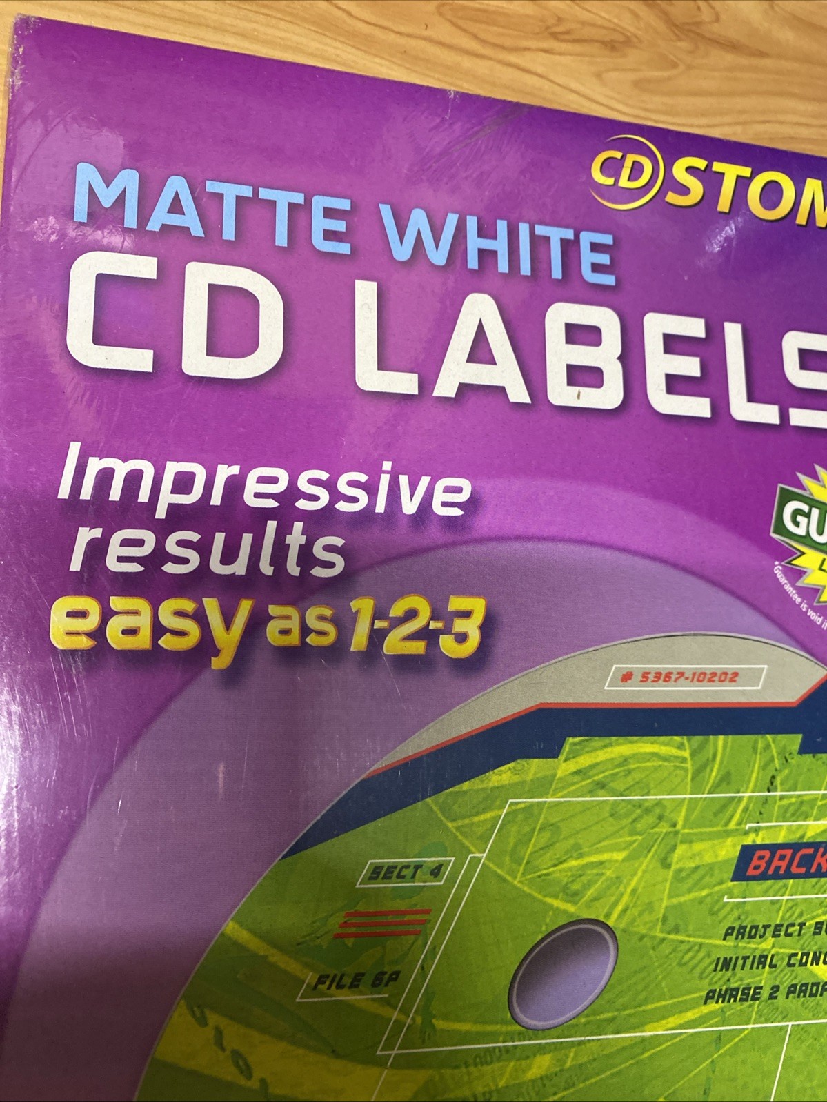 Matte White CD Labels Adhesive Printable Sticker Paper Inkjet Laser Print 200 Ct