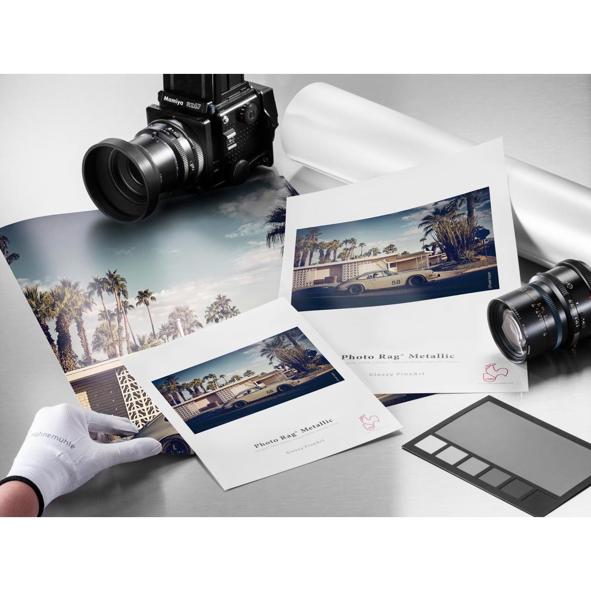 Hahnemuhle Photo Rag Metallic FineArt Inkjet Paper, 340gsm, Natural White, 25 Sh