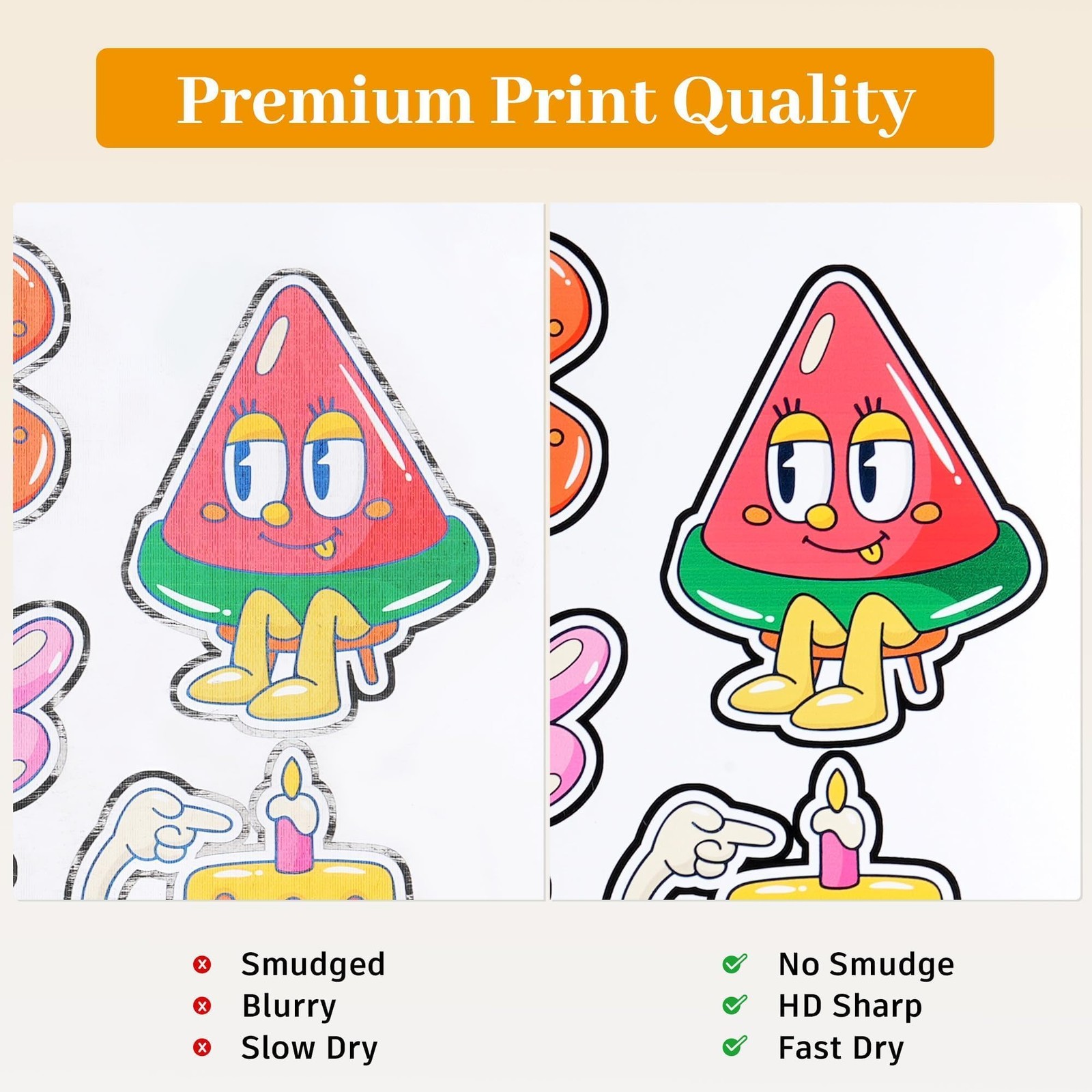 Printable Vinyl Sticker Paper for Inkjet & Laser Printer – Matte White Waterp…