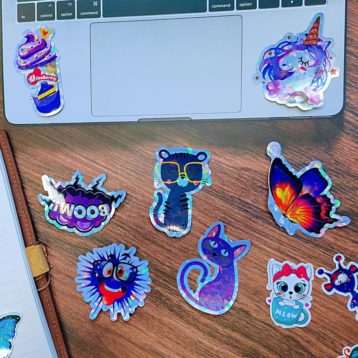 30 Sheets Holographic Printable Sticker Paper 8.25 x 11.7 inch Waterproof Sti…