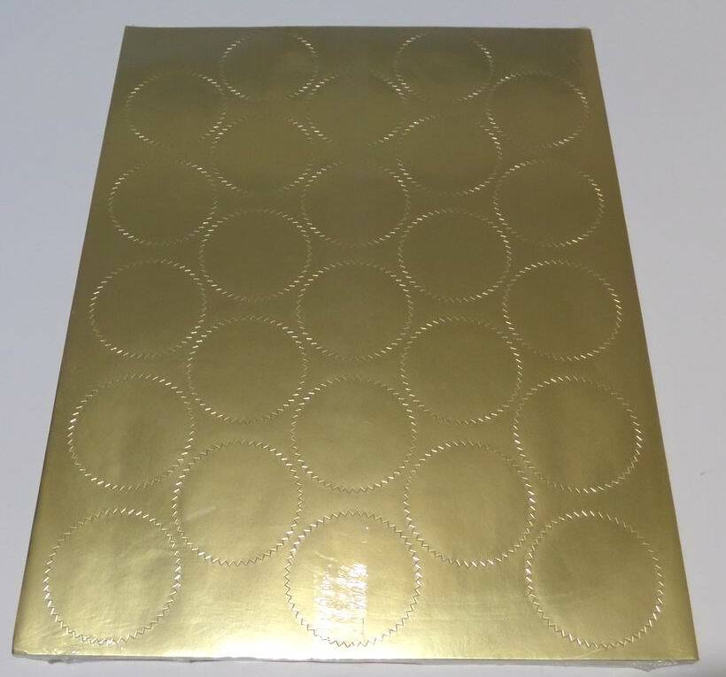 Pack of 25 Geographics Unique Blue Certificates with Gold Seals 8-1/2″ x 11″