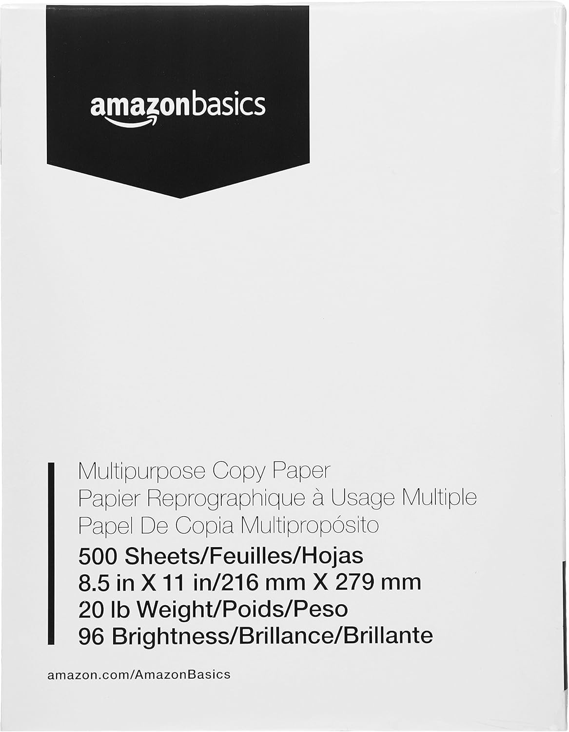 High-Quality Printer Paper 8.5 x 11, Smooth Finish, 5000 Sheets, 96 Bright