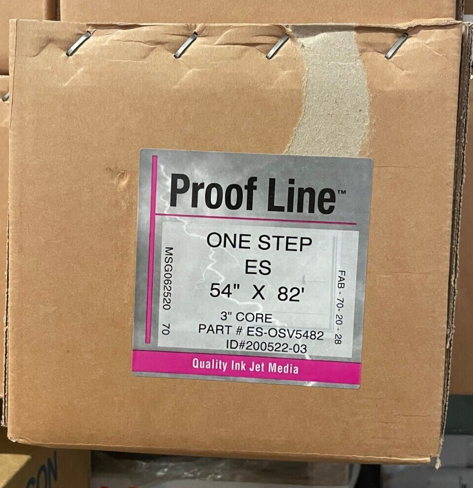 Easy One Step Matte White Vinyl, 54″x84′, 20 mil, Eco Sol, Latex HP Epson