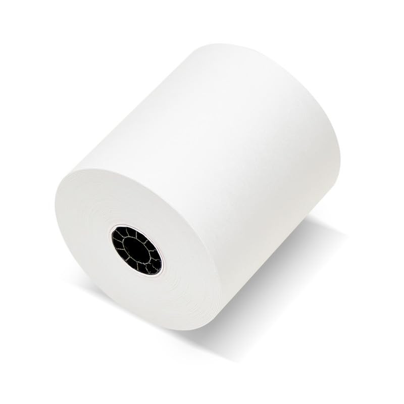 (5 Rolls) 3″ x 165′ 1-Ply Bond Receipt Paper POS Cash Register 3 x 165, white