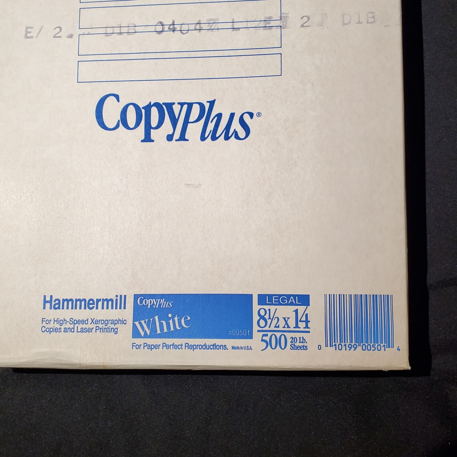 Hammermill Copyplus 8-1/2 x 14 legal white 20 lb paper 500 sheets new sealed