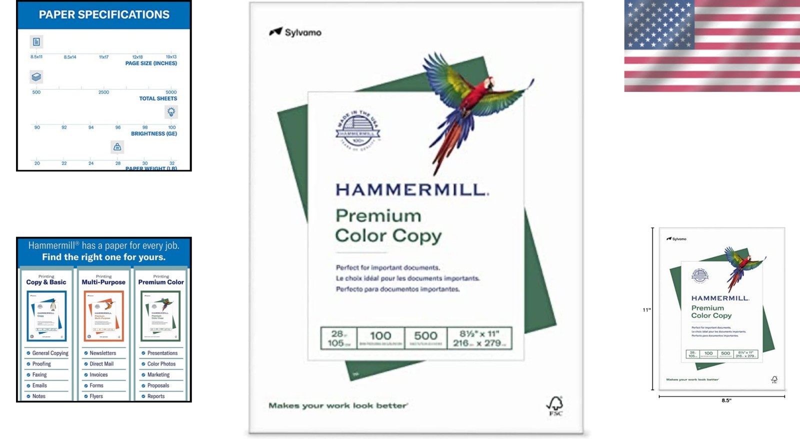 Artisan 28 lb Printer Paper – 8.5 x 11 Inches, 500 Sheets – Jam-Free & Bright