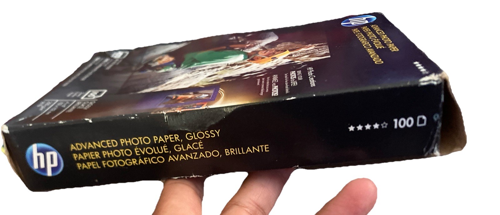 HP Advanced Glossy Inkjet Photo Paper 96 Sheets Of 100 4”x6″ Open Box, Open Bag