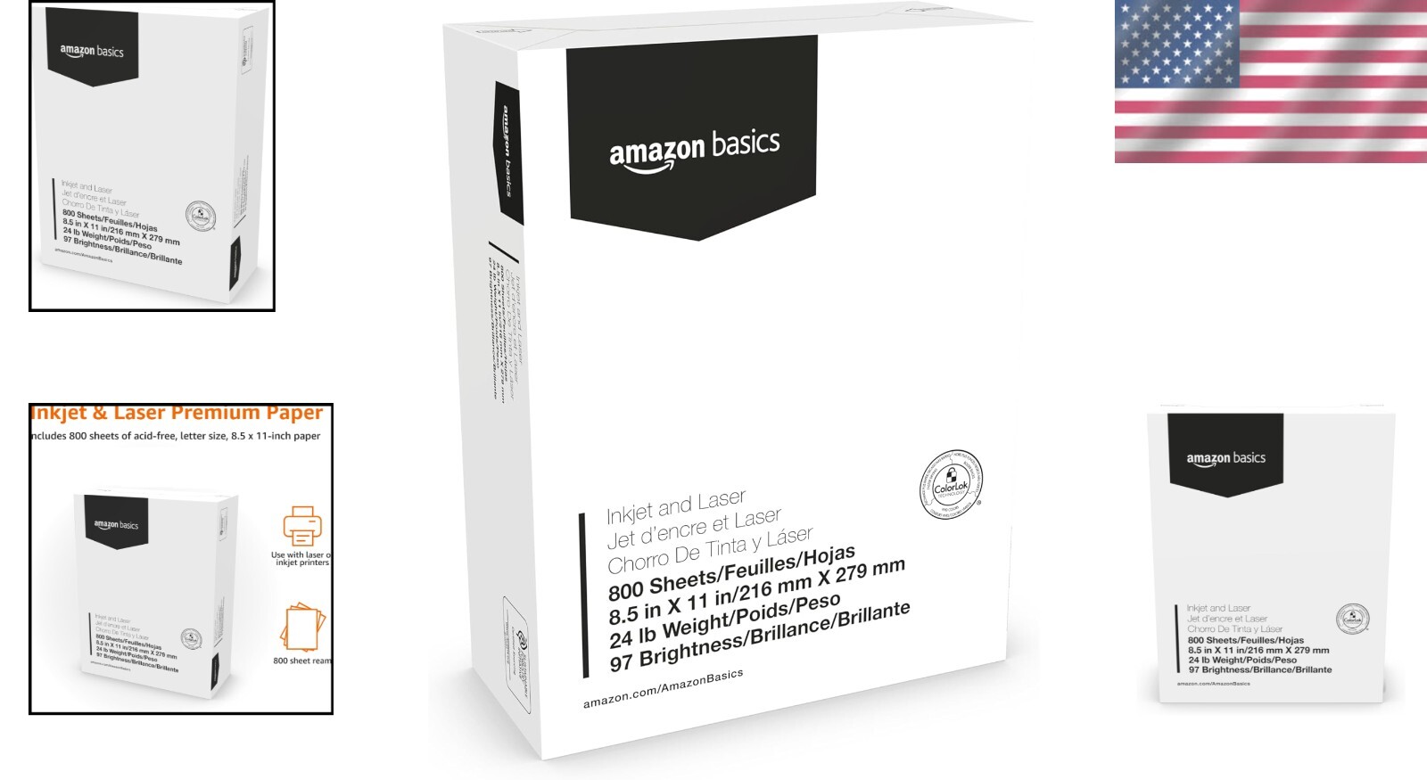 Versatile 8.5-x-11-inch Copy Paper, 800 Sheets, Works with Printers and Copiers