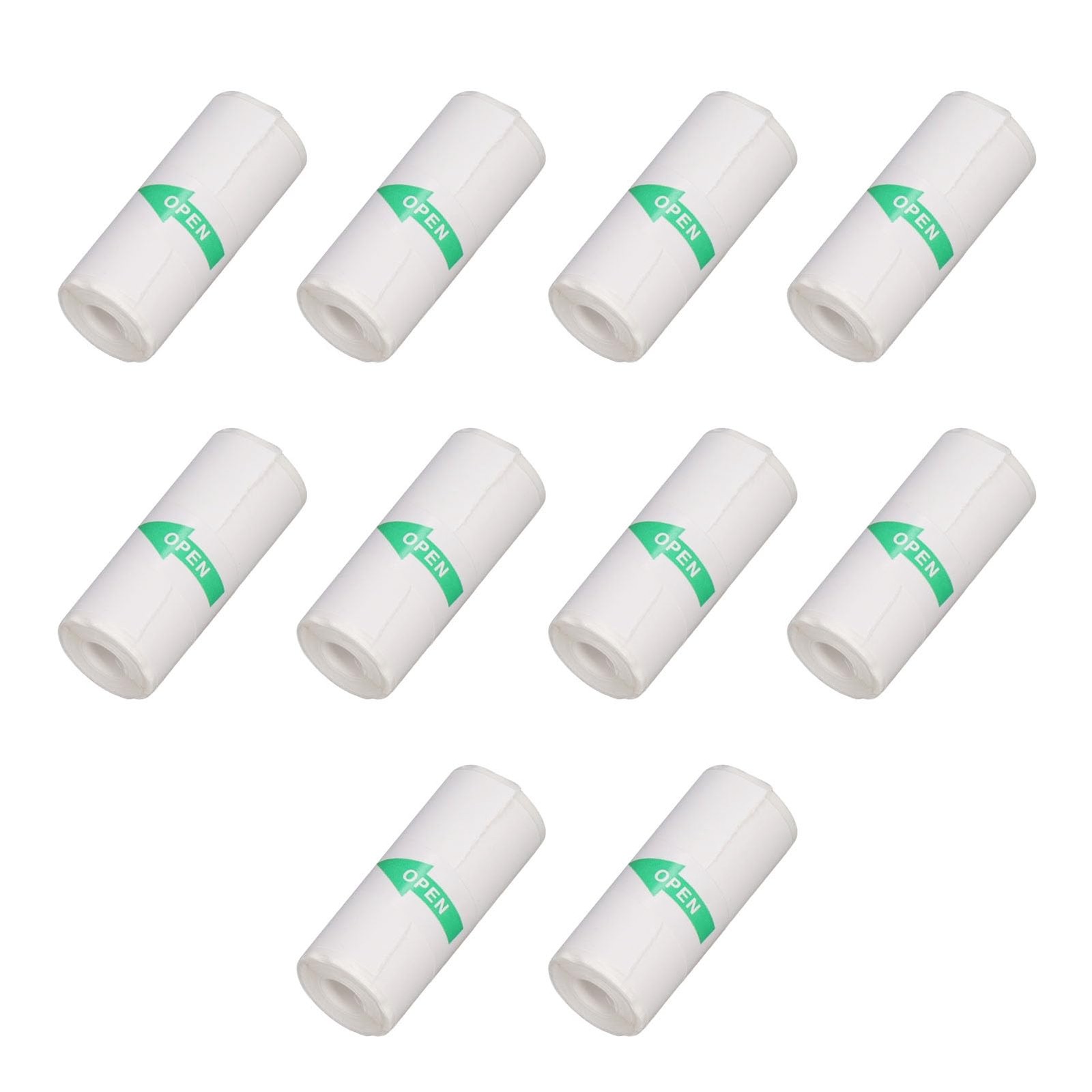Self-Adhesive Mini Thermal Printer Paper Rolls 57x25mm, 10 Rolls Sticker Paper f