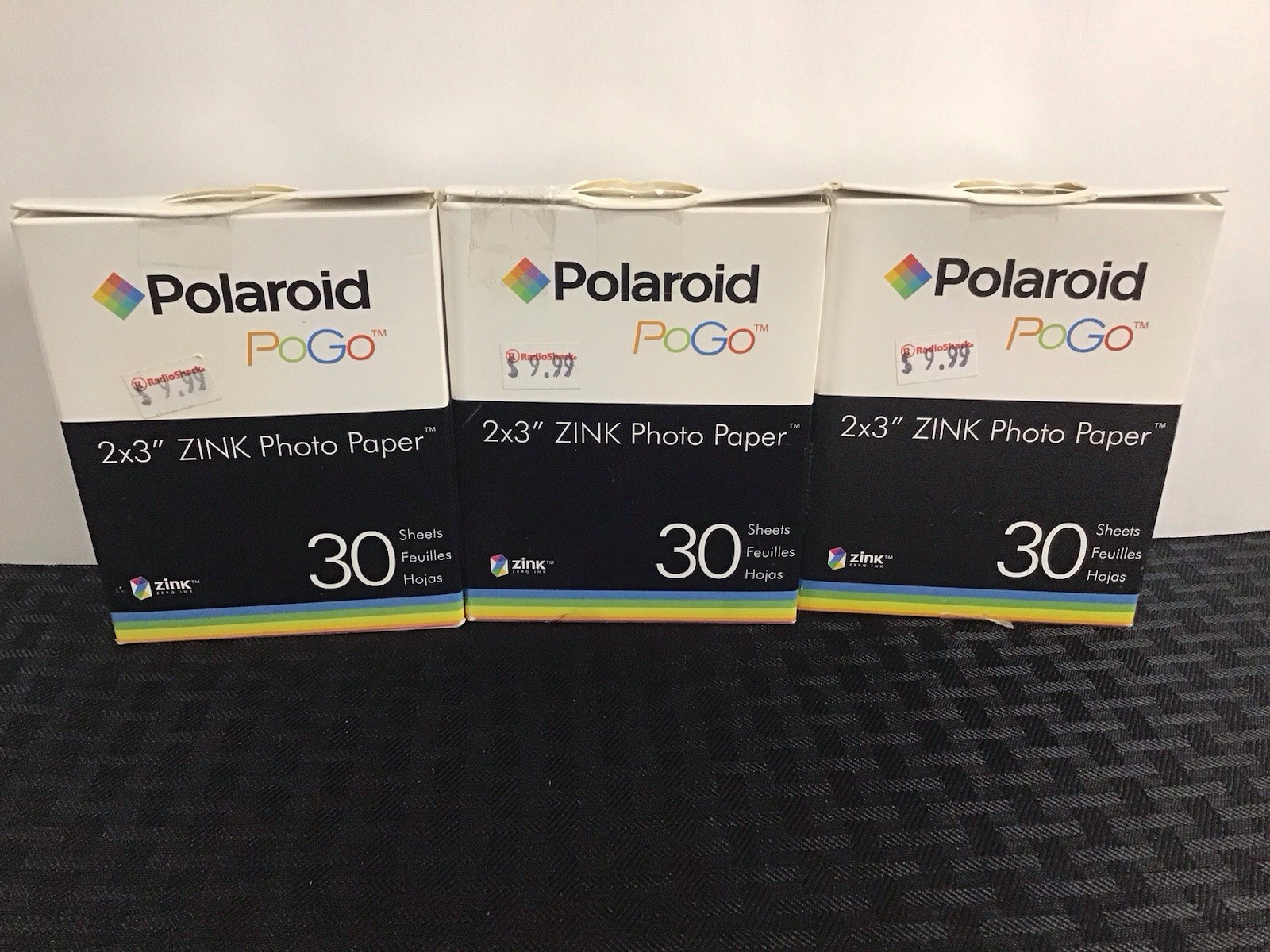 Polaroid PoGo 2×3″ Zink Photo Paper 30 Sheets New Lot of 3