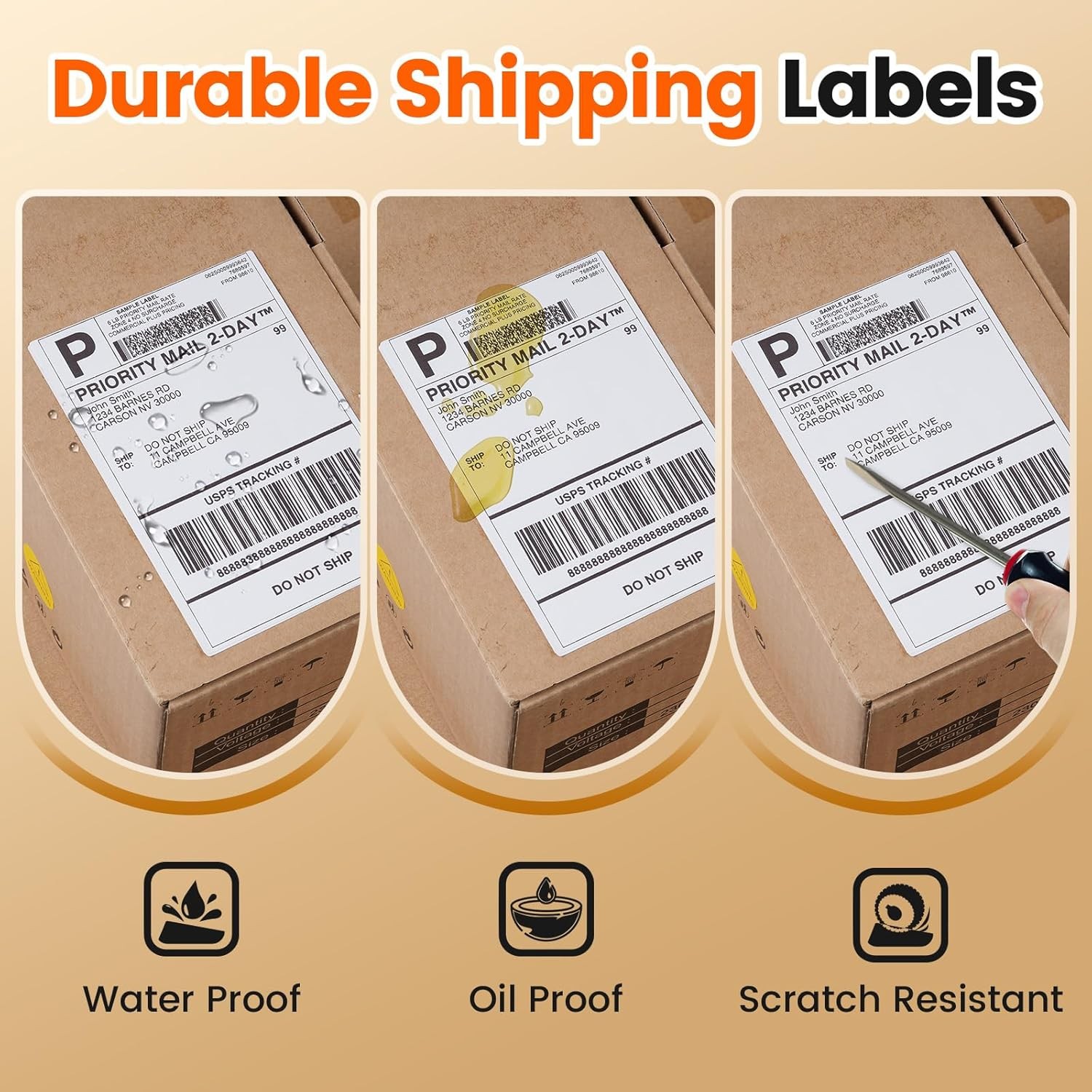 4×6 500/1000PCS Direct Thermal Shipping Label VRETTI MUNBYN Phomemo LOT
