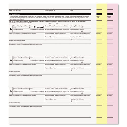 (Case Of 835) PM Company Digital Carbonless Paper 8-1/2 x 11 3-Part PMC59105