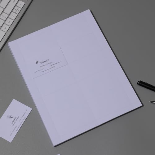1000 Piece Blank Printable Business Cards 3.5 x 2, Perforated Card Stock Paper