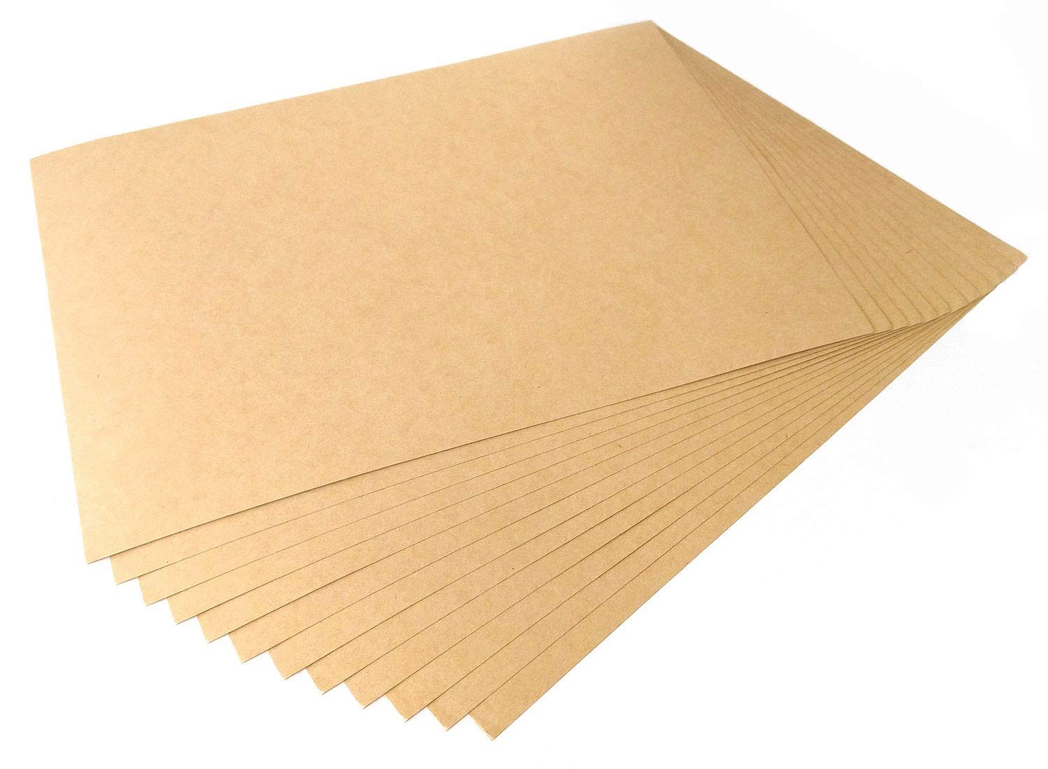 50 Sheets Kraft Paper, 160gsm, A4, Matt Finish/Blank Printing Cards, Craft Sheets