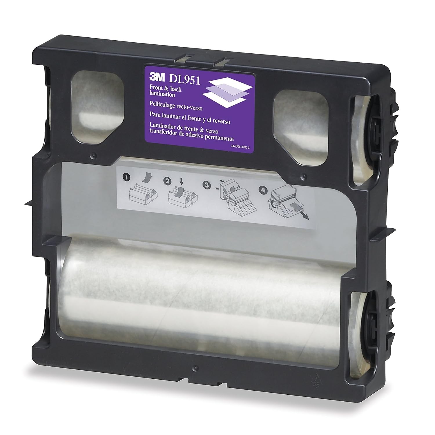 Dual Laminate Refill Cartridge Laminator Machine Transparent