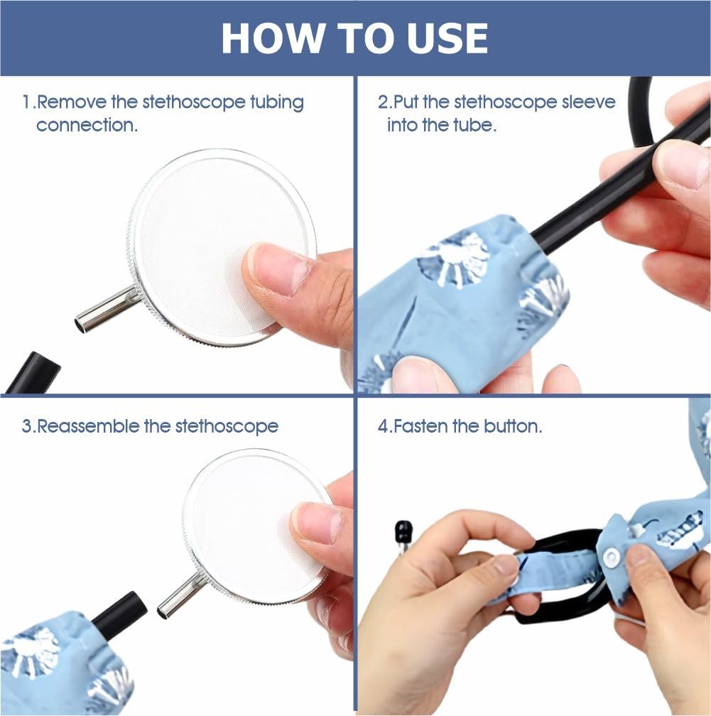 Stethoscope Covers for Home and Clinic Use, Scratch & Abrasion Protection, 28…