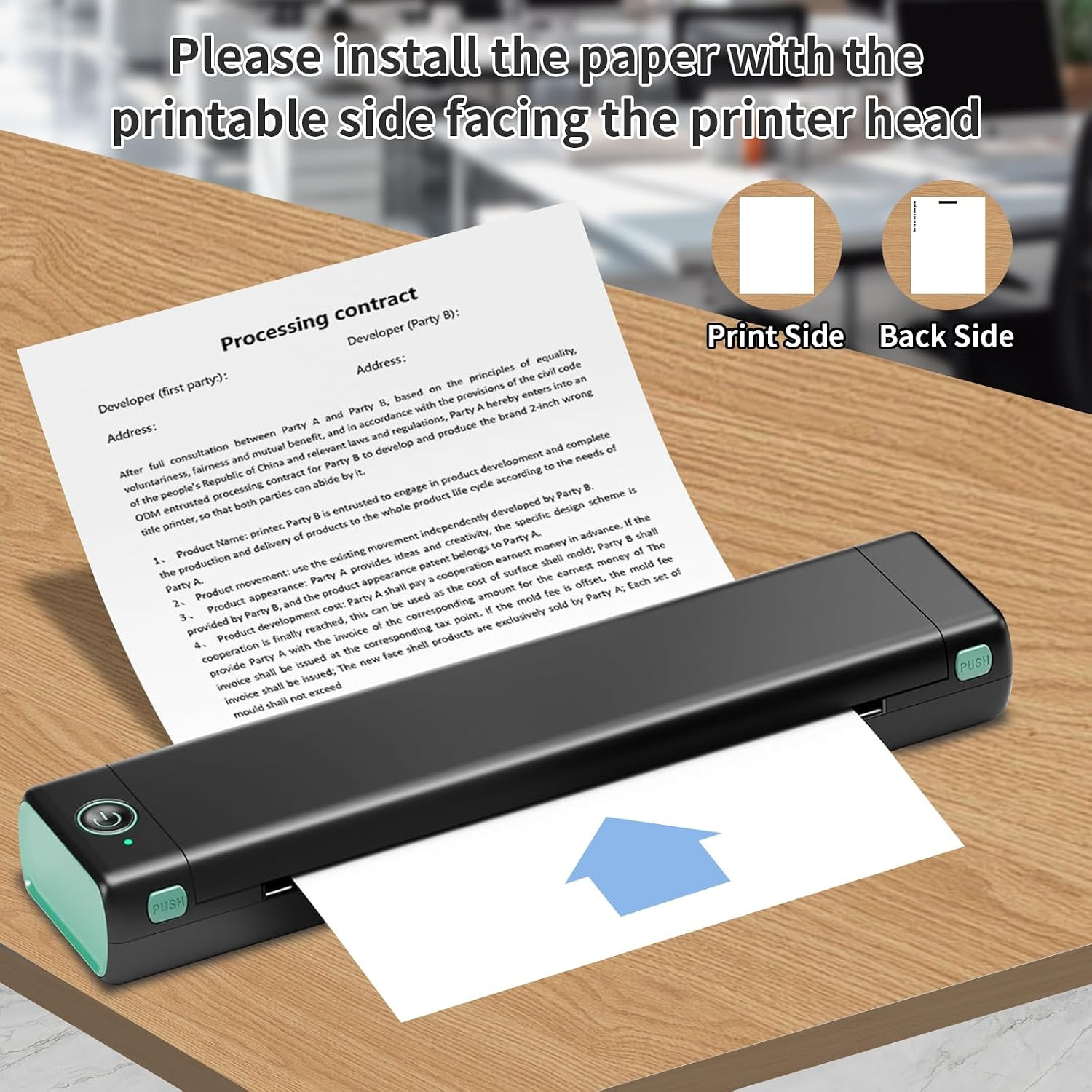 Thermal Printer Paper 8.5 X 11 Inch, 100 Sheets US Letter Size Thermal