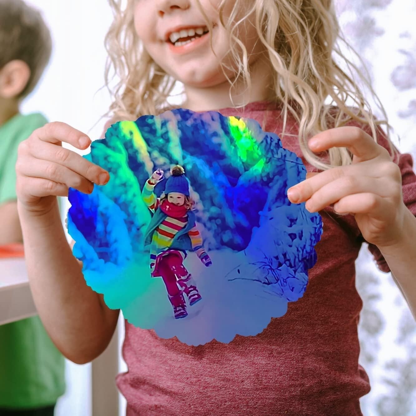 25PCS Holographic Vinyl Sticker Paper Printable Glossy Self Adhesive for Inkjet