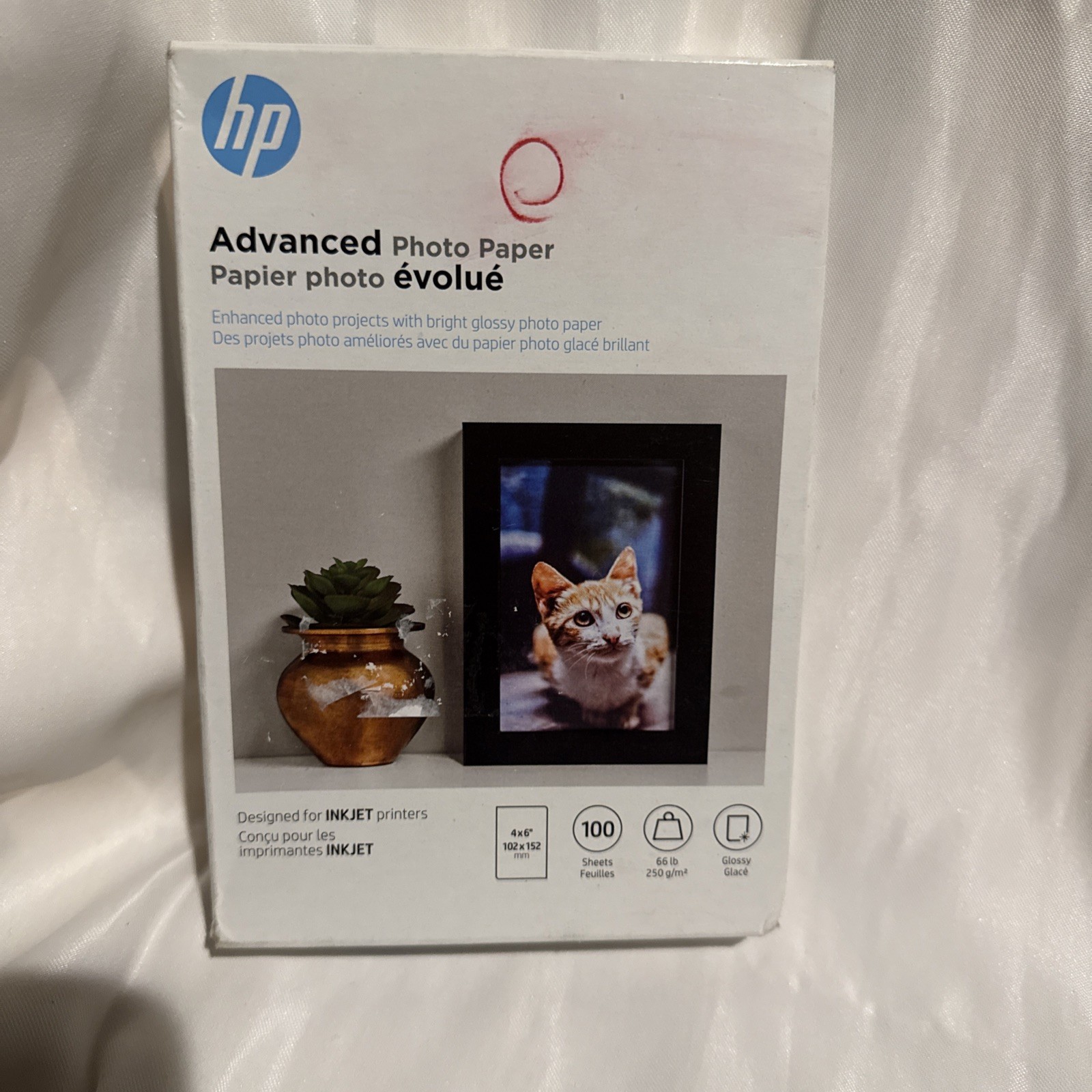 HP Advanced Glossy Photo Paper -100 Sheets | 4 x 6 ” -Q6638A